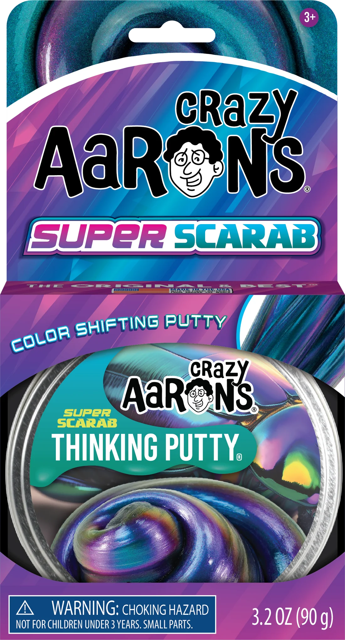 Crazy Aarons Thinking Putty - Super Illusions Super Scarab, Sensory & Stress Relief Fidget Toy for Kids & Adults - Perfect for Office, School, and Anxiety Relief