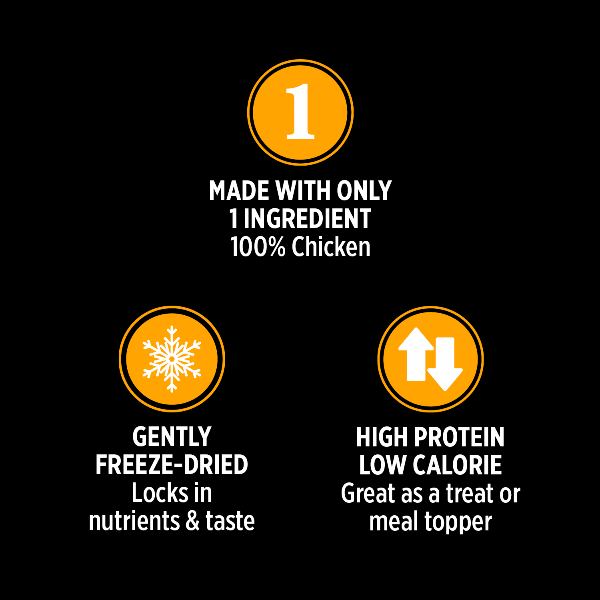 Nutrience SubZero Freeze Dried Chicken Dog Treats - High Protein, Grain-Free Training Snacks for Small & Large Dogs - Perfect for Outdoor Adventures & Reward-Based Training