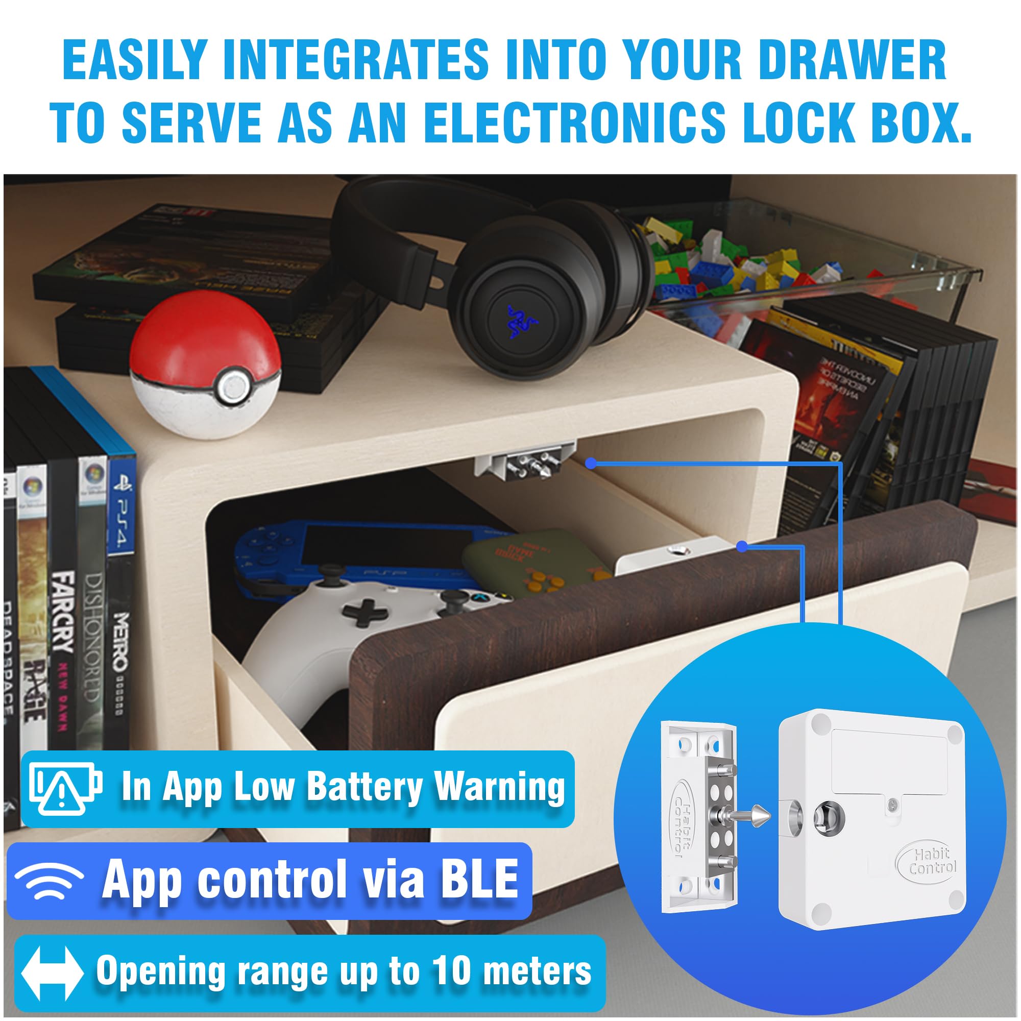 Smart Bluetooth Time Lock Box with App Control - Secure Liquor Cabinet, Snack, Medication & Electronic Storage - Ideal for Home, Office & Travel Use