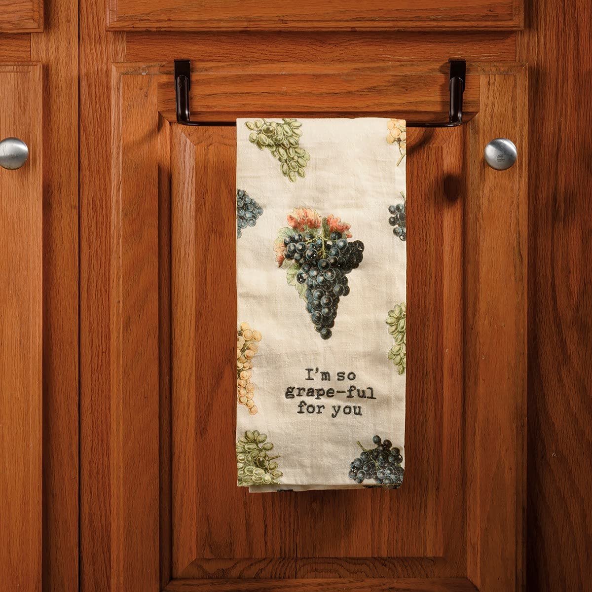 Premium Kitchen Towel Set - Soft Absorbent Grape Design - Perfect for Cooking, Baking & Dish Drying - I'm So Grape-ful For You Gift