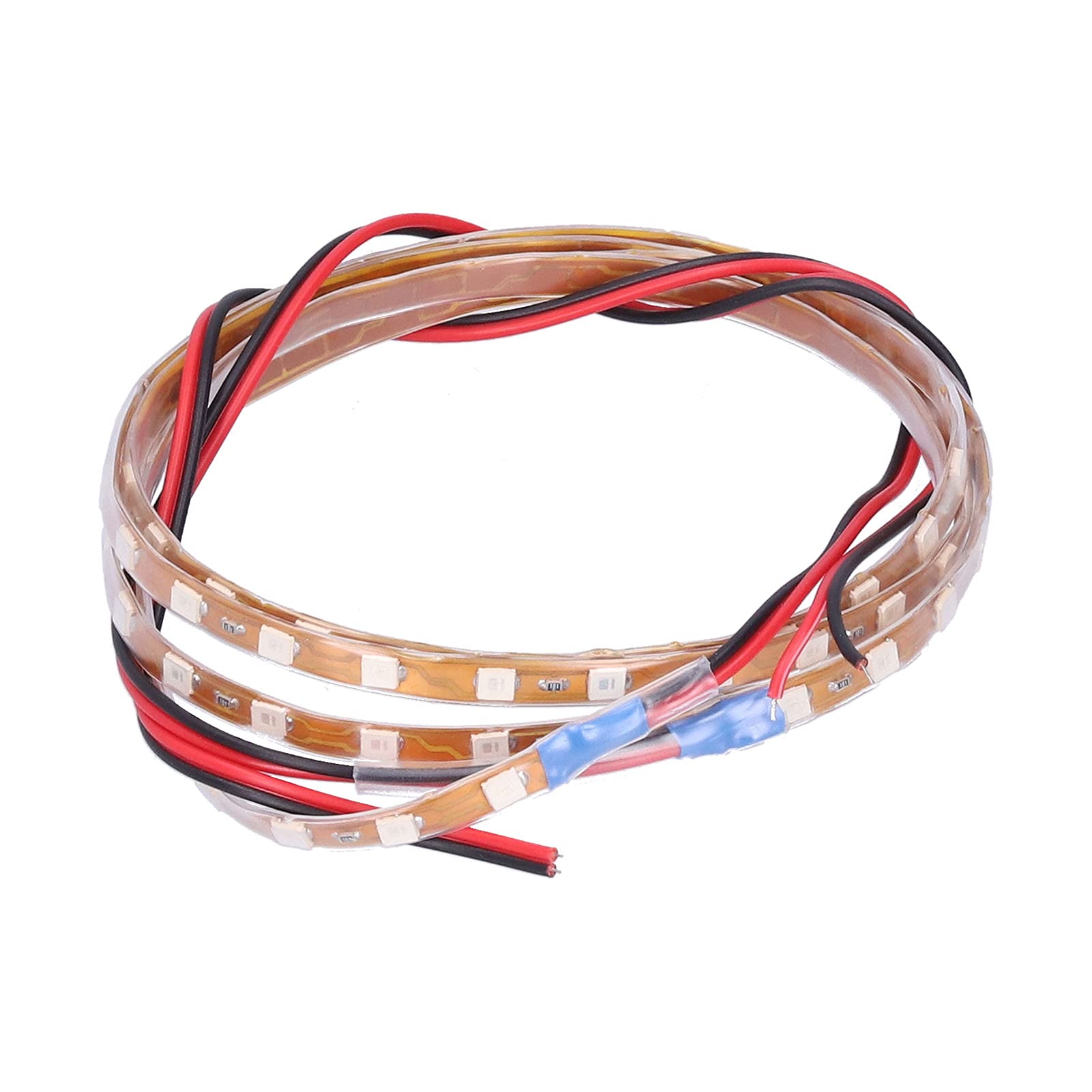 90cm 12V Blue LED Strip Light - 90 Lamp Chips Flexible Decorative Ambient Lighting for Cars, Motorcycles, Home & Office Decor - Waterproof & Easy to Install