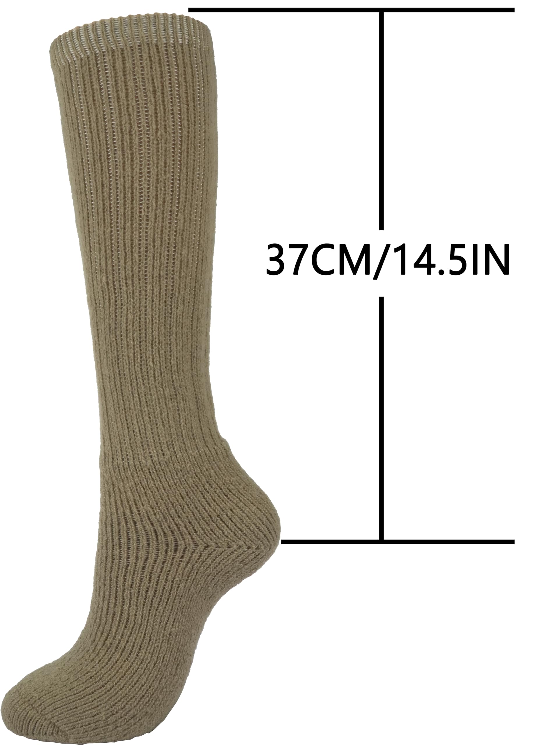 BomKinta Women's Thick Slouch Knee High Socks - Soft & Warm Scrunch Boot Socks for Winter - Perfect for Boots, Outfits & Cozy Home Wear