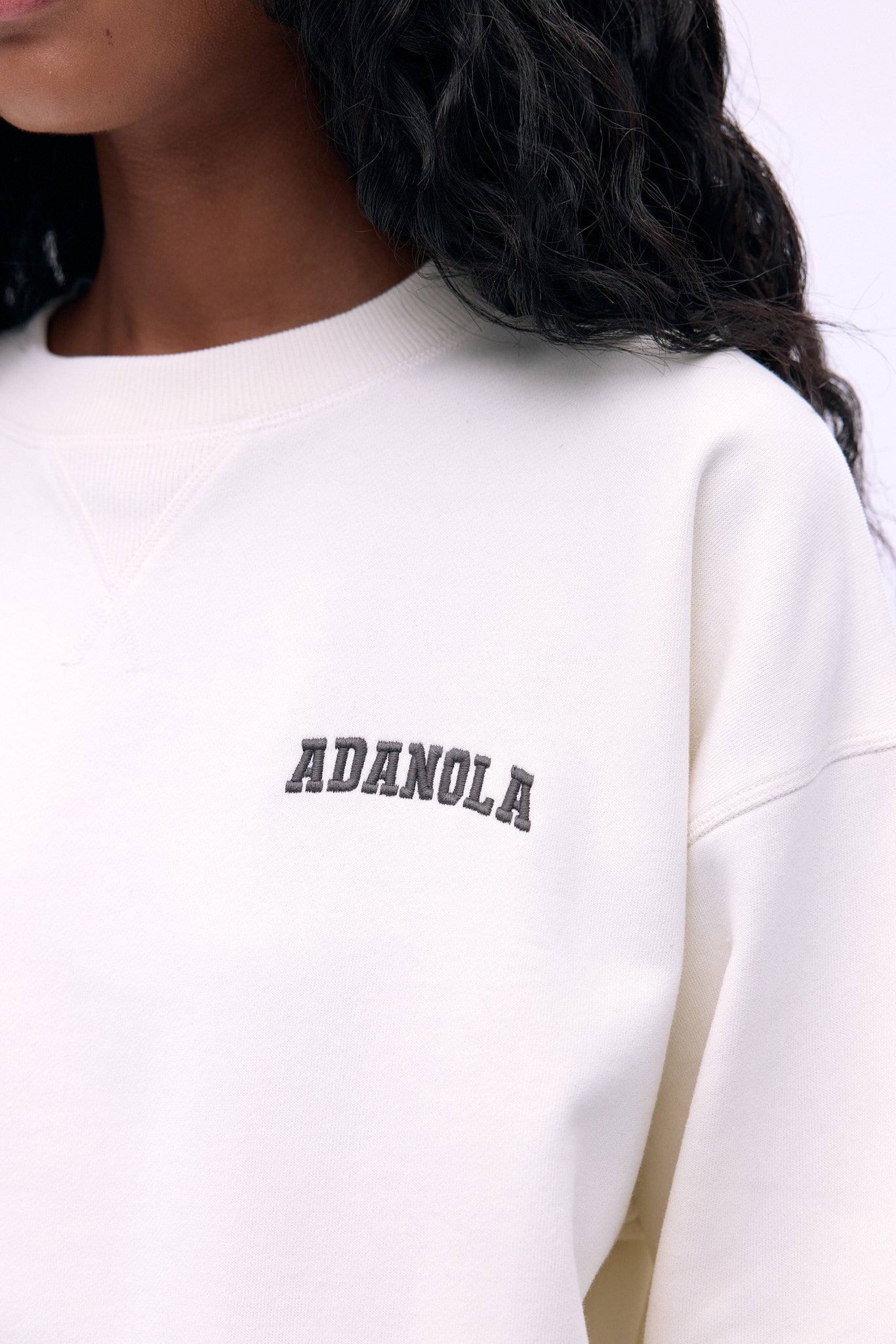 Varsity Loose Fit Sweatshirt for Men & Women | Marshmallow White & Coffee Bean Color | Casual Pullover Hoodie for College, Streetwear & Everyday Comfort