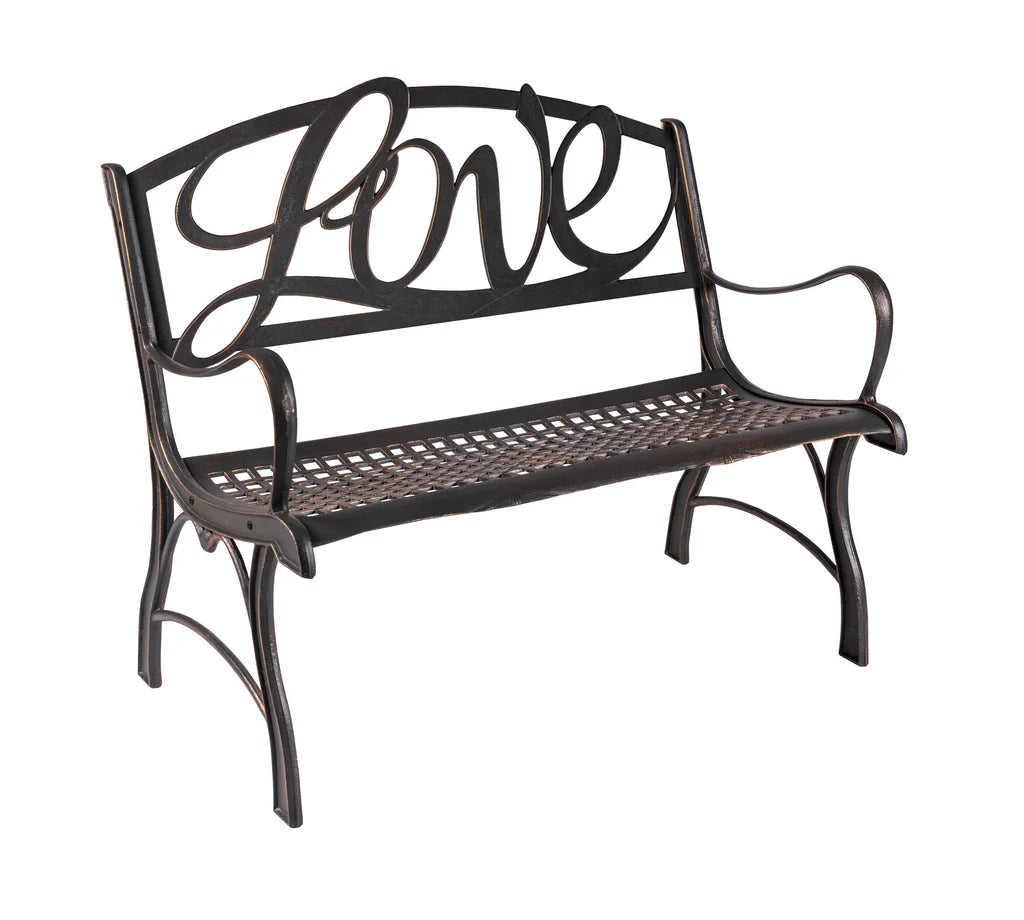 Outdoor Love Loveseat - Waterproof Patio Bench for Couples, Perfect for Garden, Backyard & Balcony - Romantic Seating for Outdoor Date Nights & Relaxation
