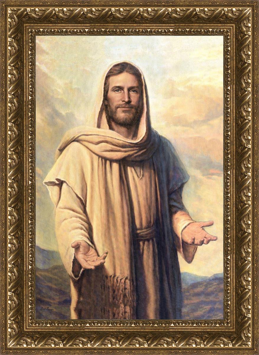 Abide With Me by Del Parson - Inspirational Christian Wall Art for Home & Church Decor - Perfect for Living Rooms, Bedrooms & Worship Spaces