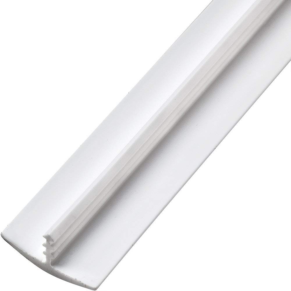 Edge Supply White 3/4 in x 250 Ft Center Barb Tee Molding - Perfect for DIY Small Projects, Arcade Machines, Tables, and Home Flooring Transitions | Durable T-Molding for Hobbyists and Woodworking