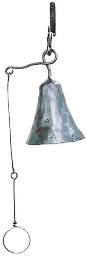 Small Wrought Iron Bell - Decorative Garden Bell for Outdoor Patio, Farmhouse, and Rustic Home Decor