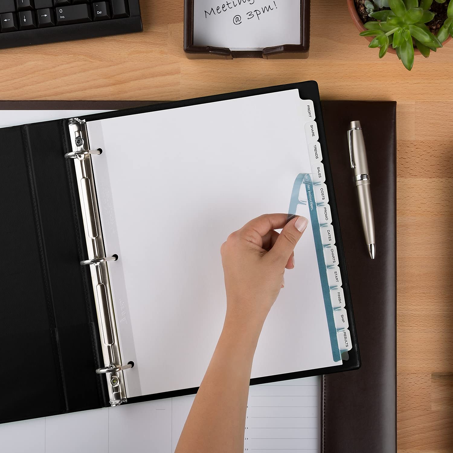Avery 11582 Eco-Friendly Index Maker Dividers, 12-Tab, Letter Size, White, 5 Sets per Pack - Perfect for Office Organization, School Binders & Filing Systems