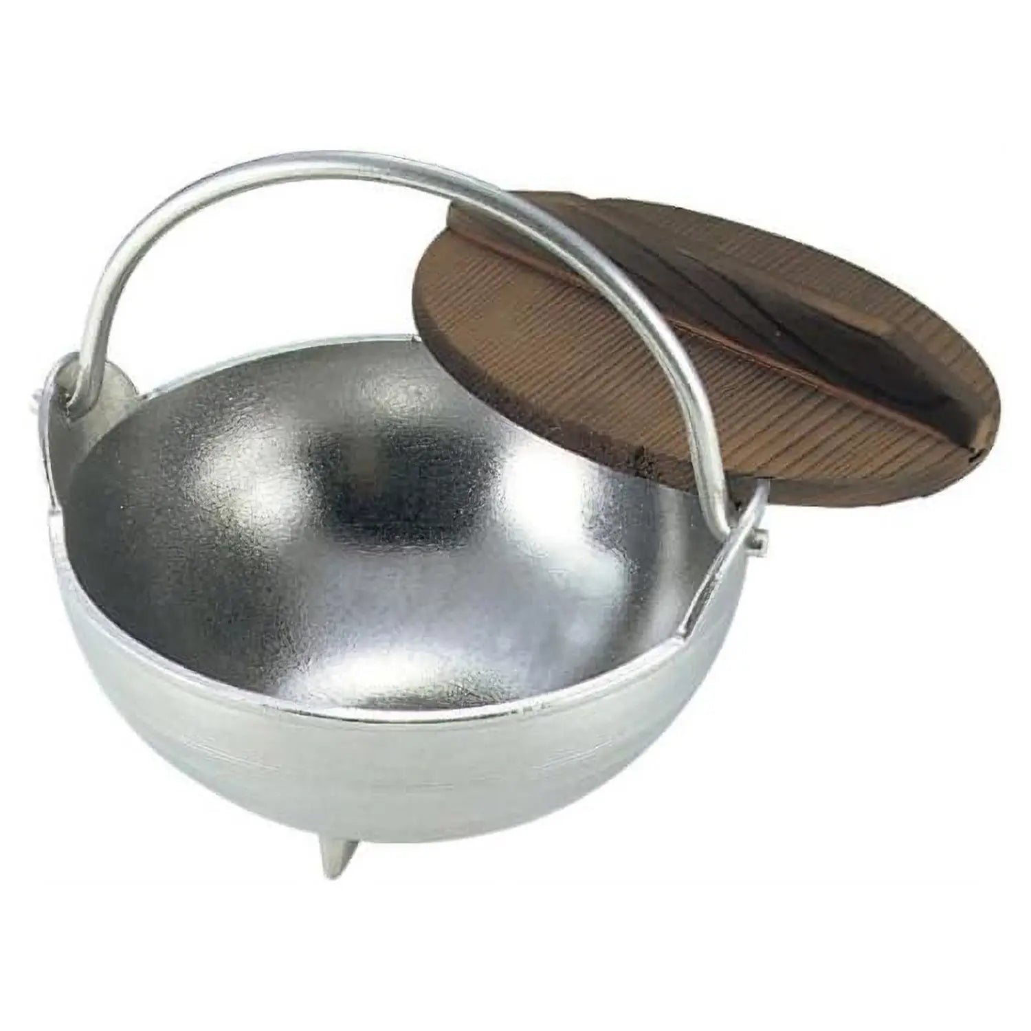 EBM Aluminum Inaka Hot Pot with White Finish - Perfect for Japanese Shabu Shabu, Sukiyaki & Home Cooking