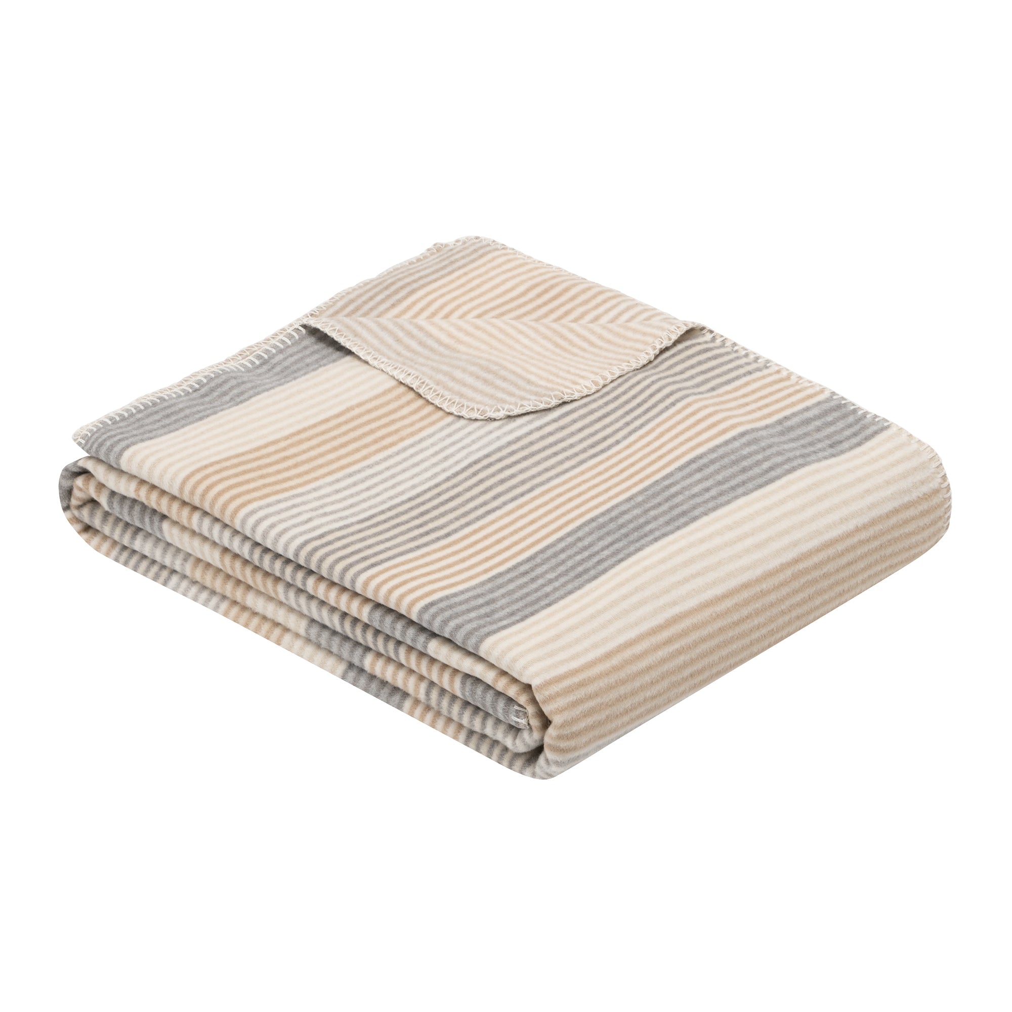 Ibena Almada Premium Soft Luxury Blanket - Beige & Grey - Cozy Throw for Bed, Sofa, and Travel - Ultra-Plush & Warm Fleece Blanket for Home Decor, Gifts, and Relaxation