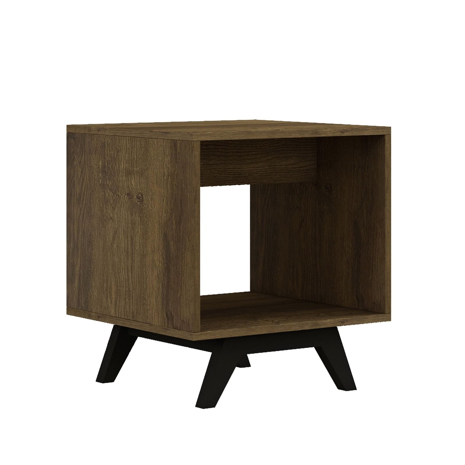 Tauris™ Dark Oak Metro End Table - Stylish Nightstand for Living Room, Bedroom & Office