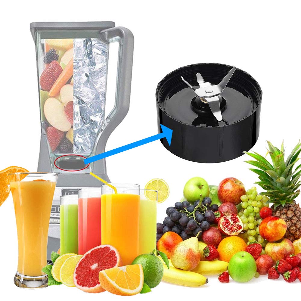 250W Replacement Blades & Gaskets for Magic Bullet Blender - Compatible with NutriBullet - High Performance Durable Blender Accessories (Black) - Perfect for Smoothies, Protein Shakes & Food Prep