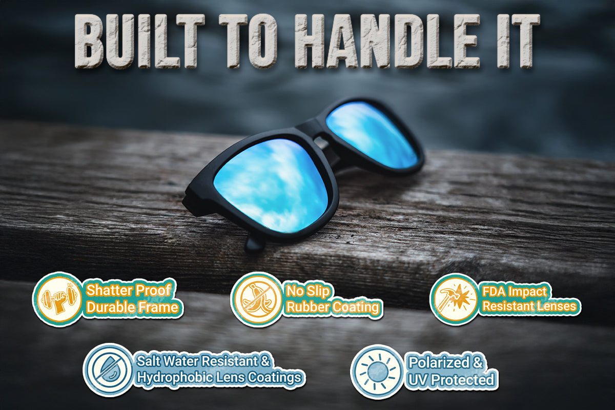 Matte Tortoise Shell Polarized Sunglasses with Jet Black Lenses - UV Protection, Classic Style for Men & Women - Perfect for Driving, Beach, and Outdoor Activities