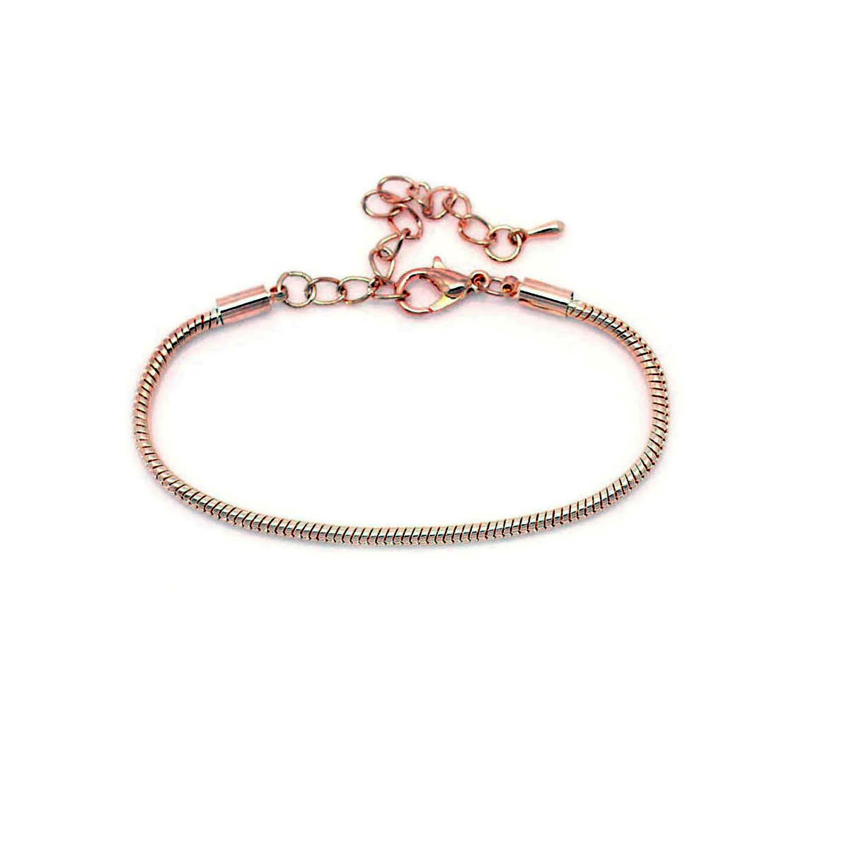 Sparkling Rose Gold Snake Chain Bracelet with Lobster Clasp - Elegant Jewelry for Women, Perfect for Parties, Date Nights & Everyday Wear