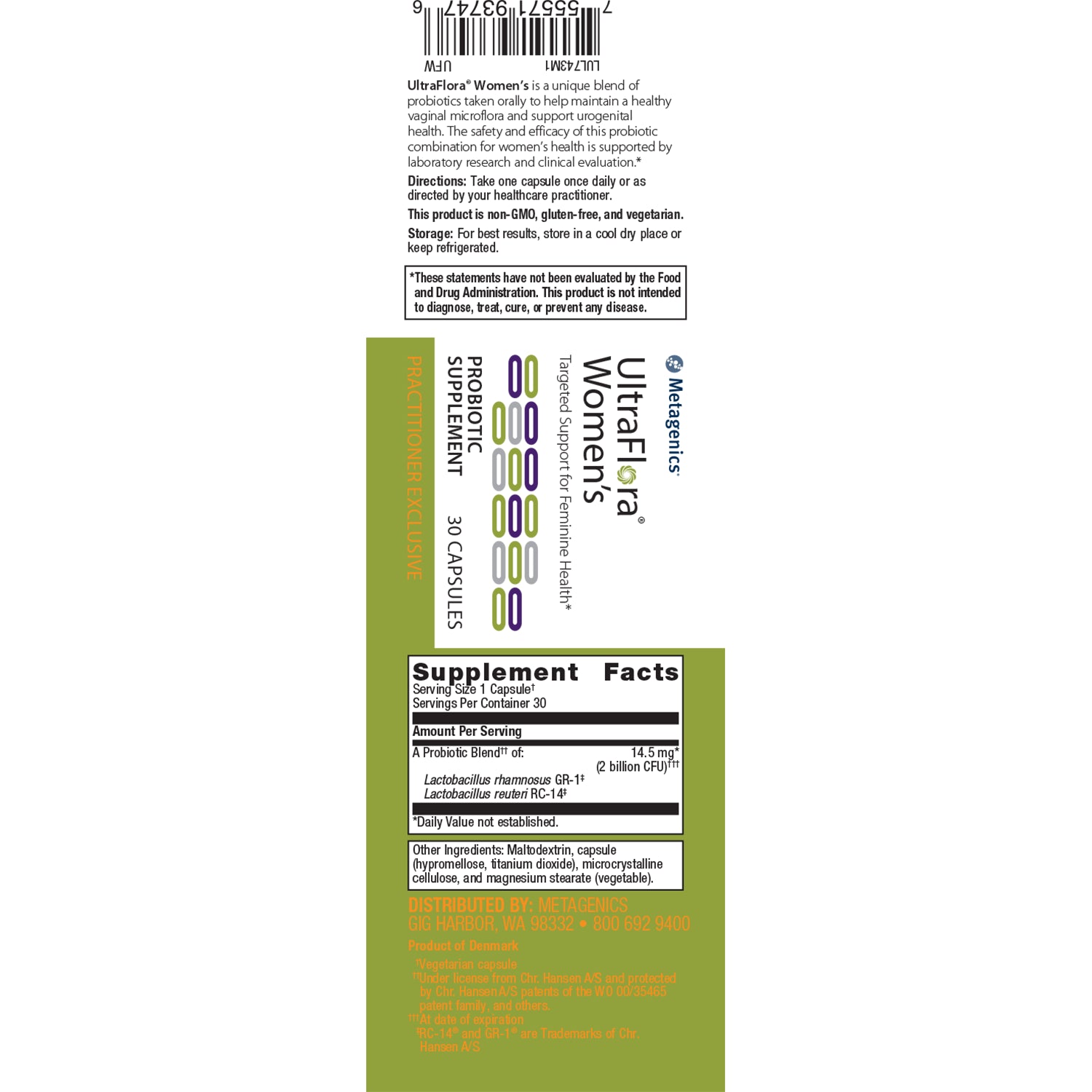 UltraFlora Women's Probiotic Supplement - 50 Billion CFU for Digestive & Immune Health - Gluten-Free, Dairy-Free, Non-GMO - Supports Gut Balance & Wellness - Perfect for Daily Use, Travel, and Active Lifestyles