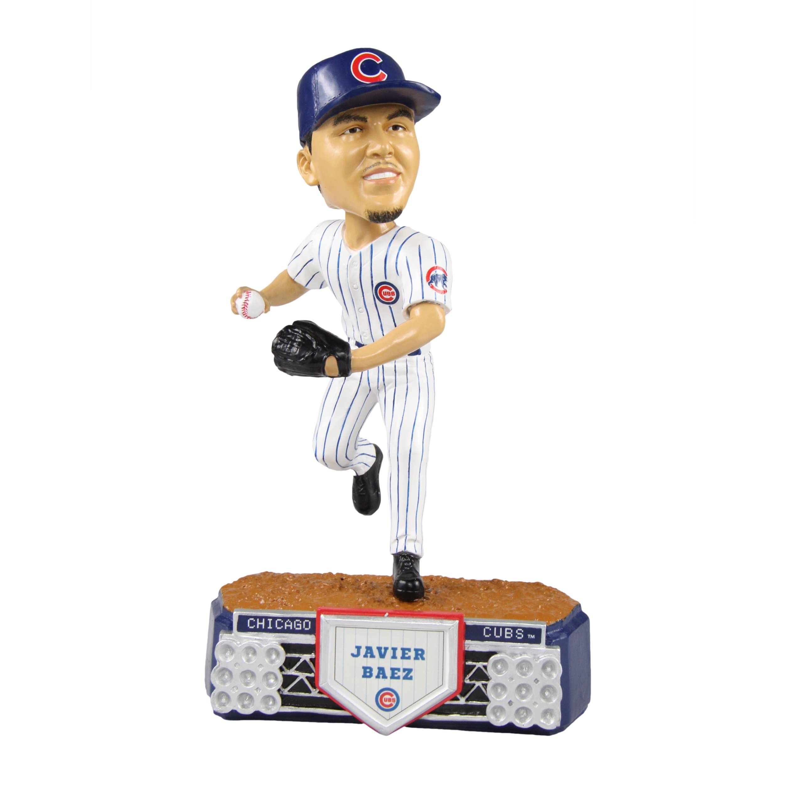 Javier Baez Chicago Cubs Stadium Lights Special Edition Bobblehead - MLB Collectible Figure for Baseball Fans, Home Decor, and Sports Memorabilia Display