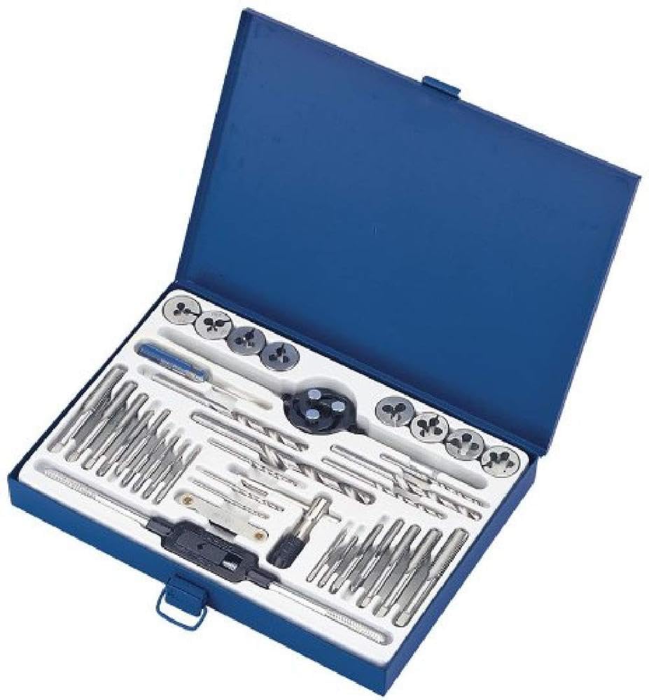Draper 79203 37-Piece Tap and Die Set - High Carbon Steel Threading Tools for Metalworking, Plumbing & DIY Repairs - Perfect for Mechanics, Engineers & Home Improvement Projects