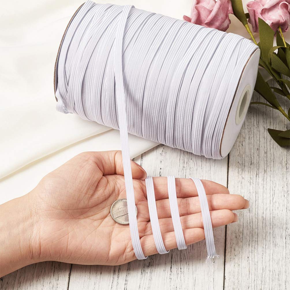 1 Roll Stretch Elastic Band for Sewing - Polyester Clothing Elastic Band for Costume Making, DIY Crafts & Apparel Repair - Perfect for Waistbands, Cuffs & Hemming