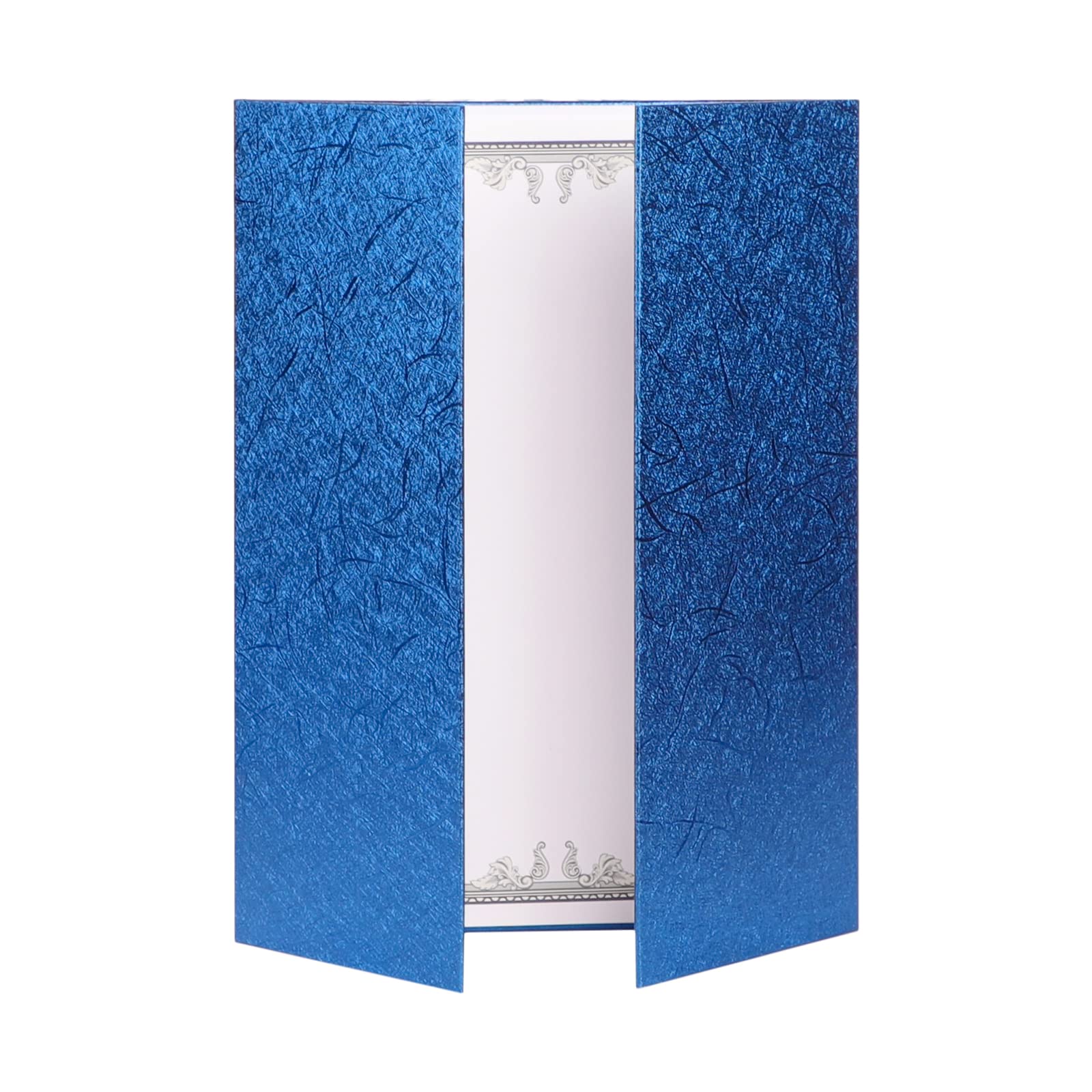 2-Pack A4 Blank Certificate Holders with Inner Pages - Letter-Sized Diploma Covers for Graduation, Awards & Office Documents | Durable Cardstock Portfolio for School, Workplace & Professional Use