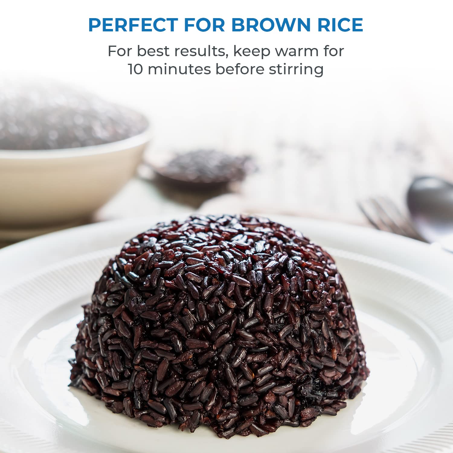 Buffalo Classic 10-Cup Electric Rice Cooker with Stainless Steel Inner Pot - Perfect for White, Brown Rice & Grains - Non-Toxic, Non-Stick & Easy to Clean - Automatic Keep Warm Feature - Ideal for Family Dinners, Meal Prep & Healthy Cooking