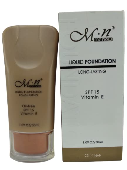 URJUWANI MN Oil-Free Long-Lasting Liquid Foundation with SPF 15 - 30ml | Lightweight, Matte Finish for All-Day Wear | Perfect for Daily Makeup & Sensitive Skin