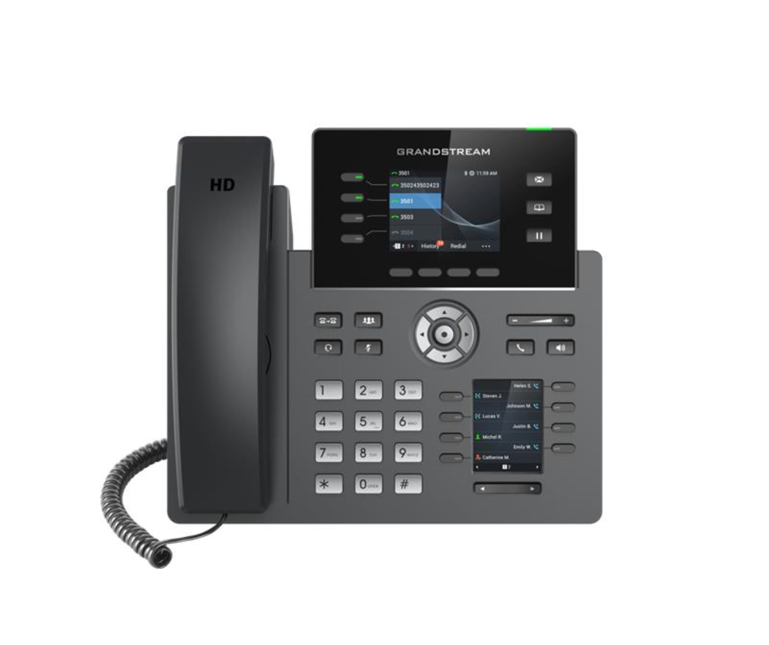 Grandstream GRP2614 4-Line VoIP Business Phone with HD Audio | Ideal for Office & Call Center Communications
