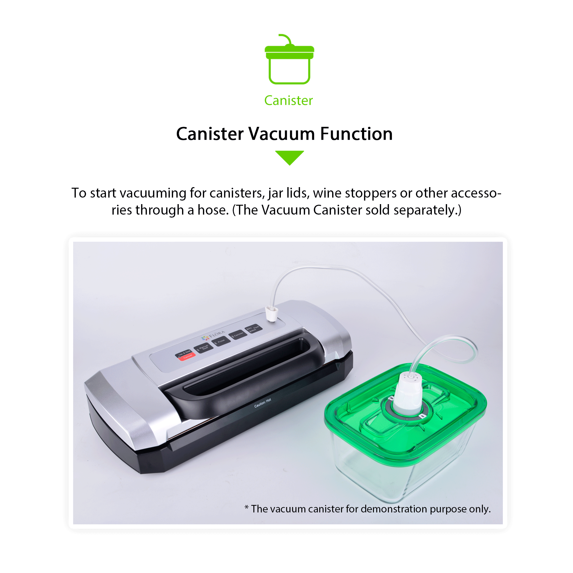 Flora Food Vacuum Sealer Machine - Commercial Grade 110W 80Kpa for Fresh Meat, Vegetables & Meal Prep | Model FL-FVS-2688 | Perfect for Home Kitchen, Restaurant & Food Storage | AU Stock