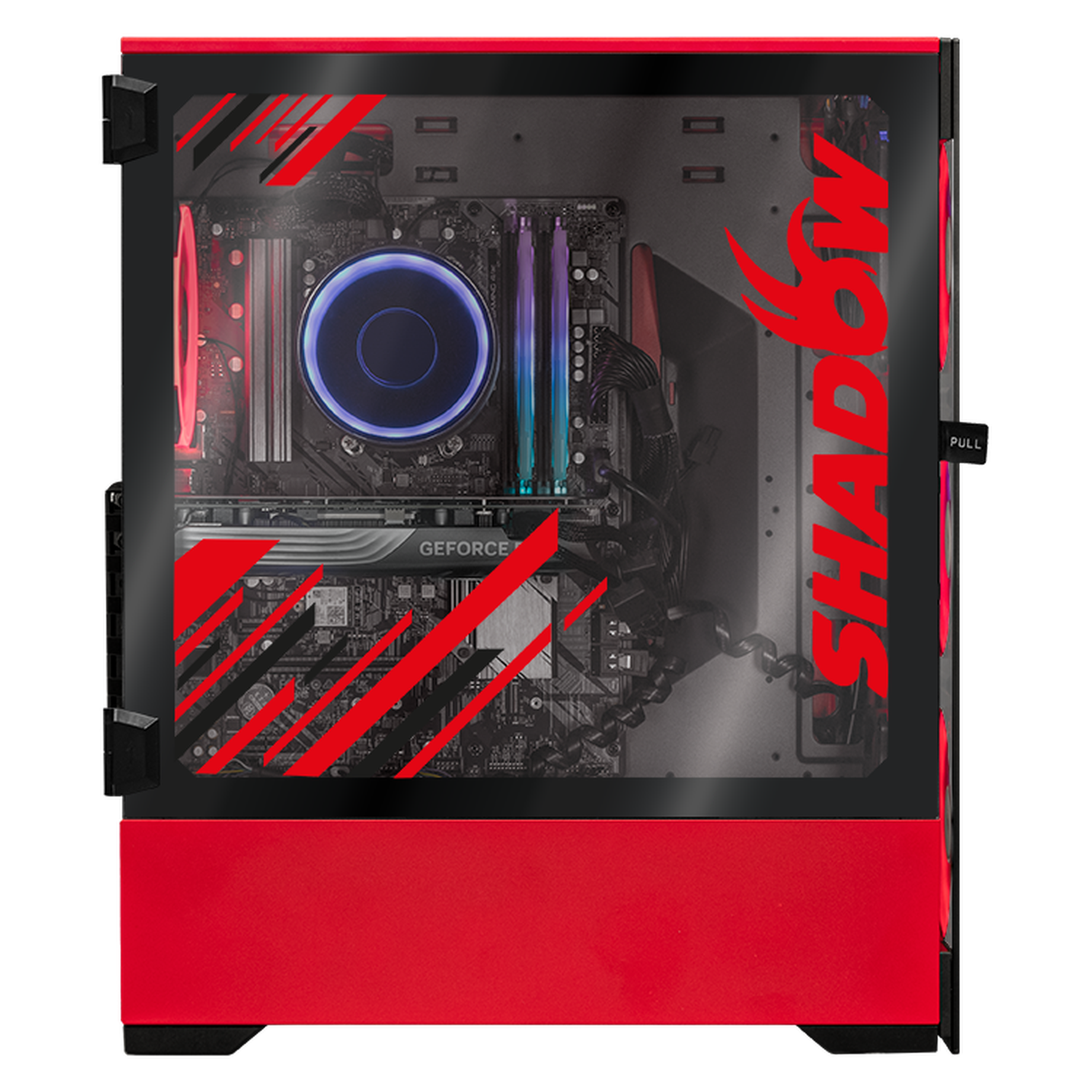 Xtreme PC Gaming Desktop - NVIDIA GeForce RTX 4070 Super, AMD Ryzen 9 5900X, 32GB RAM, 960GB SSD + 4TB HDD, WiFi, Shadow Red Case - Ultimate 4K Gaming & Streaming Setup for Esports & Content Creation