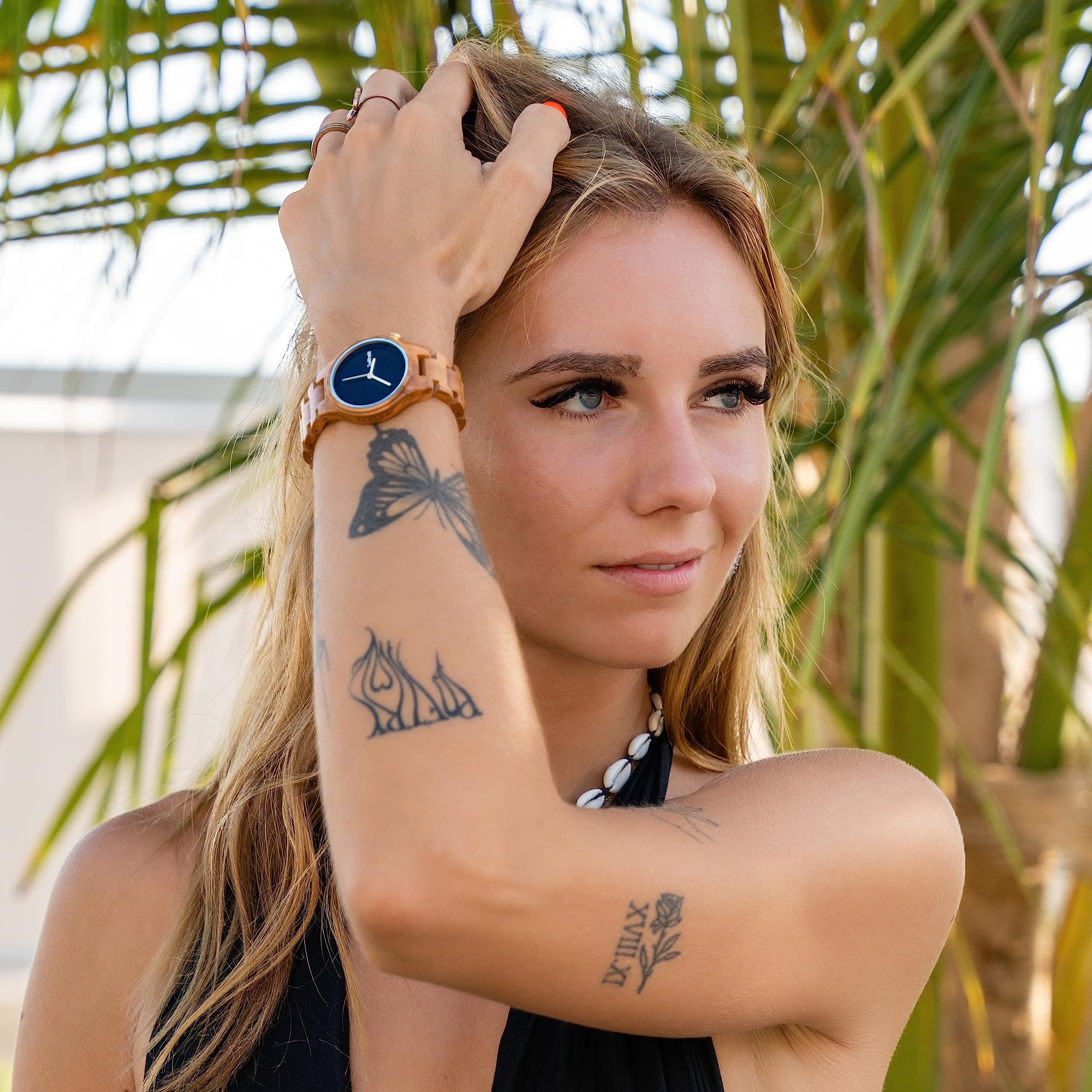 Zeitholz Women's Wooden Watches - 100% Natural Wood Analog Watch with Japanese Quartz Movement - Artistic New Stolpen Collection 36mm - Perfect Gift for Women - Ideal for Casual Wear, Office & Special Occasions