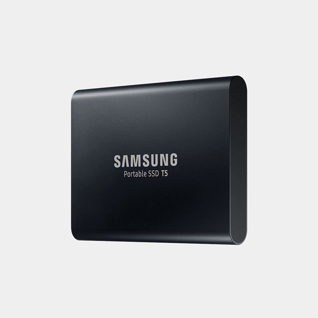 Samsung T5 1TB Portable SSD - High Speed External Solid State Drive, USB 3.1, Compact & Lightweight for Mac, PC, Laptop, Gaming, Photography, Video Editing & Data Storage (Black)
