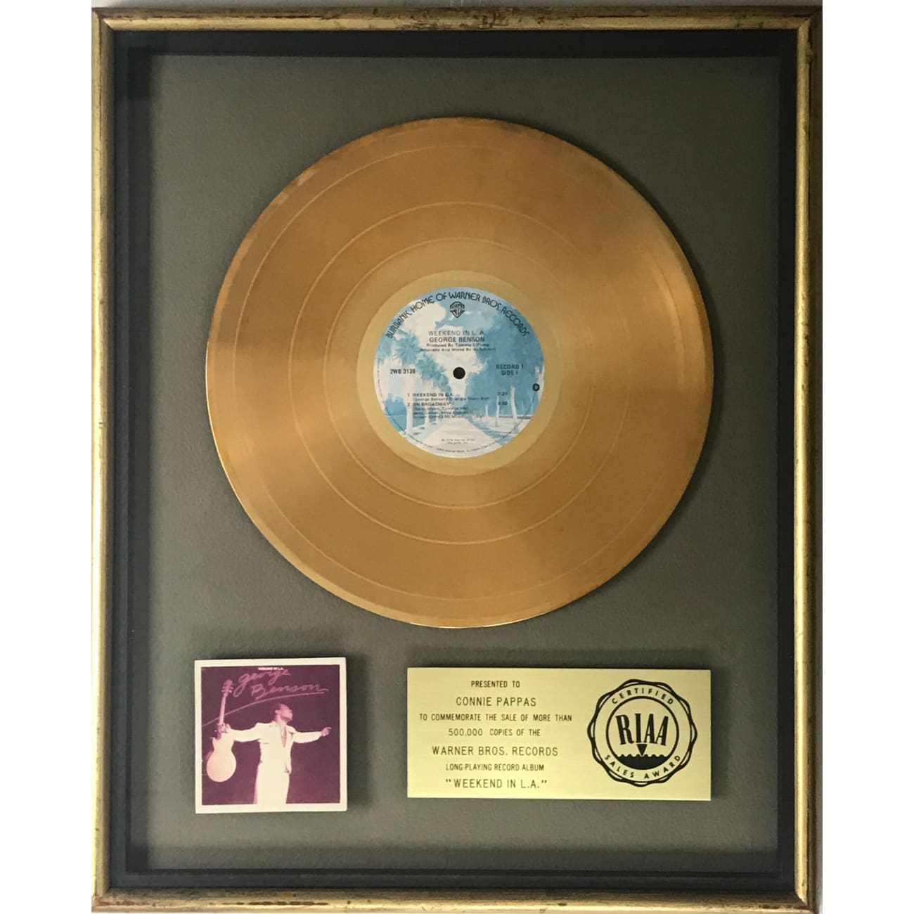 George Benson Weekend In L.A. RIAA Certified Gold LP Record - Perfect for Jazz Collectors & Vinyl Enthusiasts, Ideal for Home Listening & Music Gifts