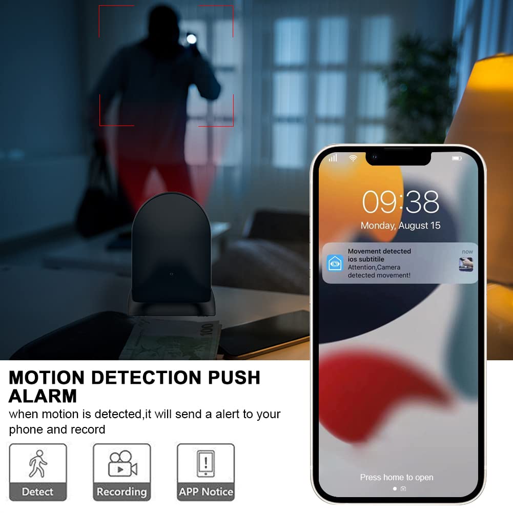 WiFi Hidden Spy Camera Wireless Phone Charger - 1080P/4K HD Rotating Lens with 250° View Angle, Motion Activated Nanny Cam for Home & Office Security (2.4G/5G Dual Band) - Perfect for Monitoring Kids, Pets, and Valuables Discreetly