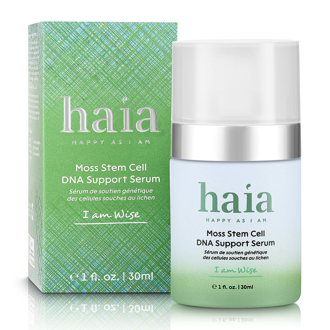 Haia I Am Wise Moss Stem Cell DNA Support Serum – Anti-Aging Facial Serum for Youthful Skin | Perfect for Nighttime Skincare Routine & Daily Hydration