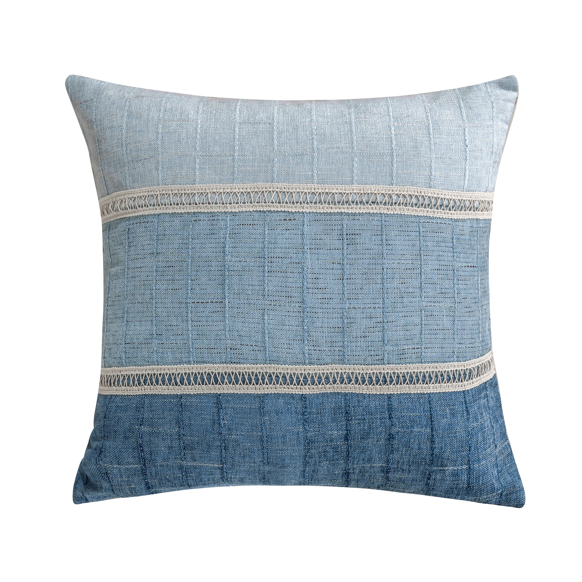 Luxury Lillian Pieced Chenille Pillow - Soft Decorative Throw Pillow for Couch, Bed & Sofa - Perfect for Living Room, Bedroom & Home Decor