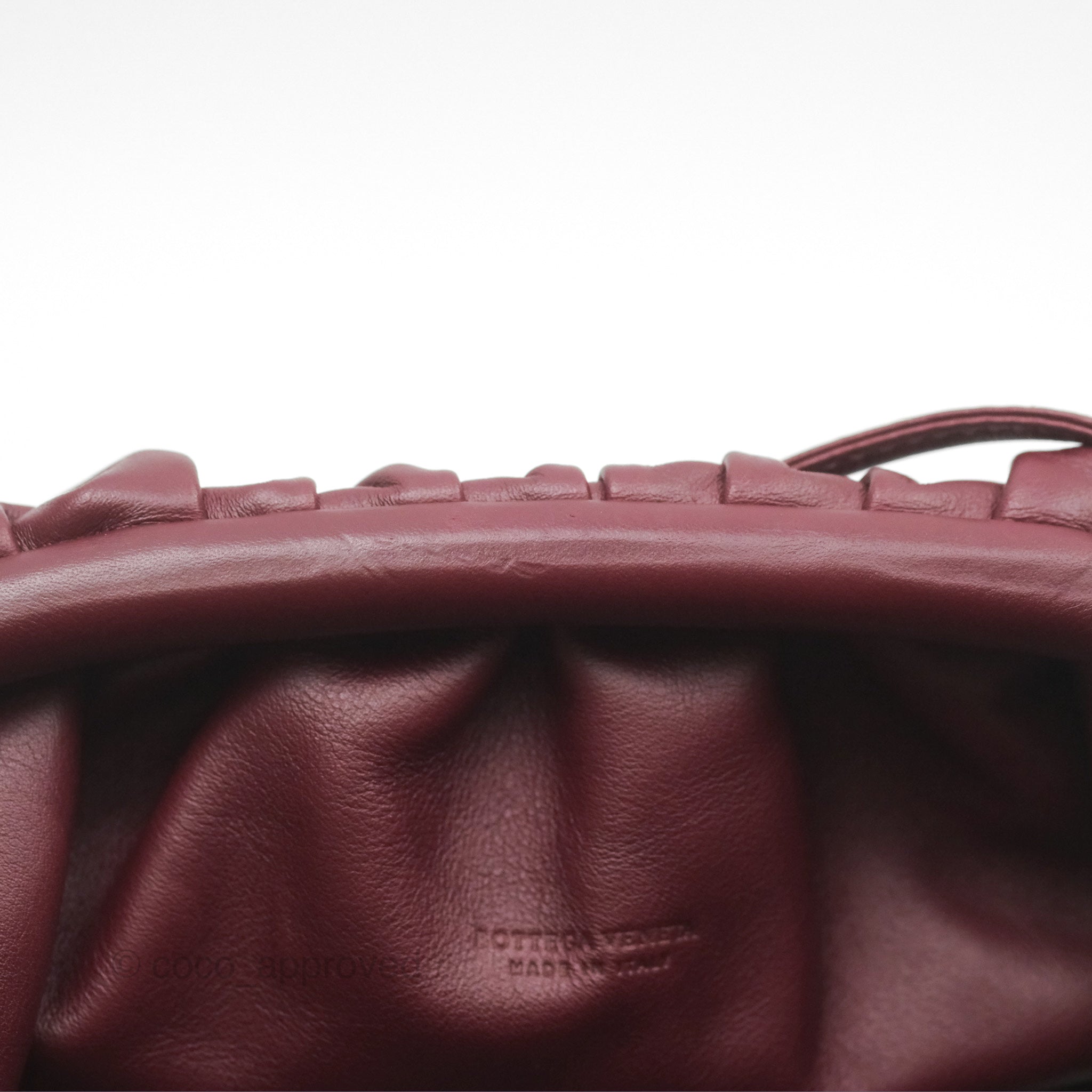 Bottega Veneta The Mini Pouch in Bordeaux Butter Calfskin Leather - Luxury Crossbody Bag for Women, Perfect for Evening Parties & Date Nights