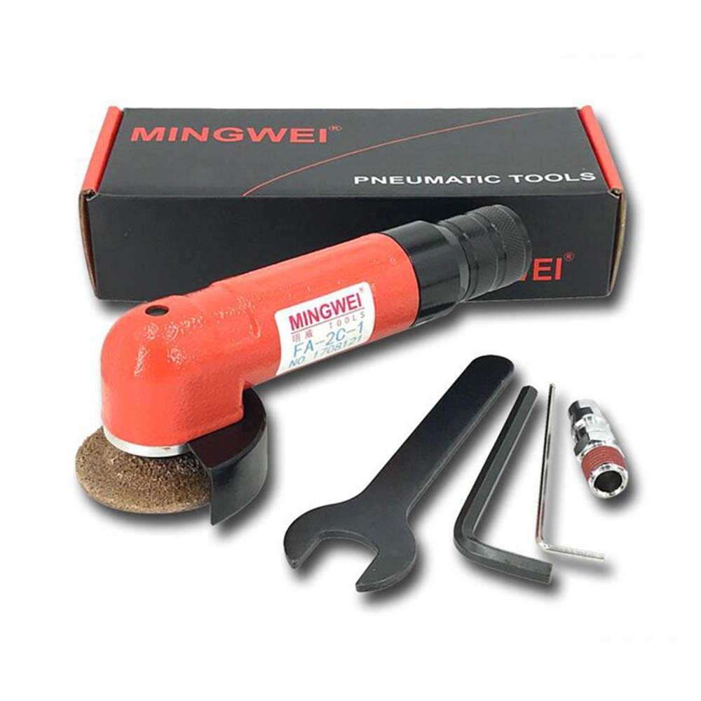 50MM Pneumatic Angle Grinder - 2 Inch Air Powered Industrial Grinder with 15000 RPM for Metal, Wood & Stone - Perfect for Construction, Welding & DIY Projects