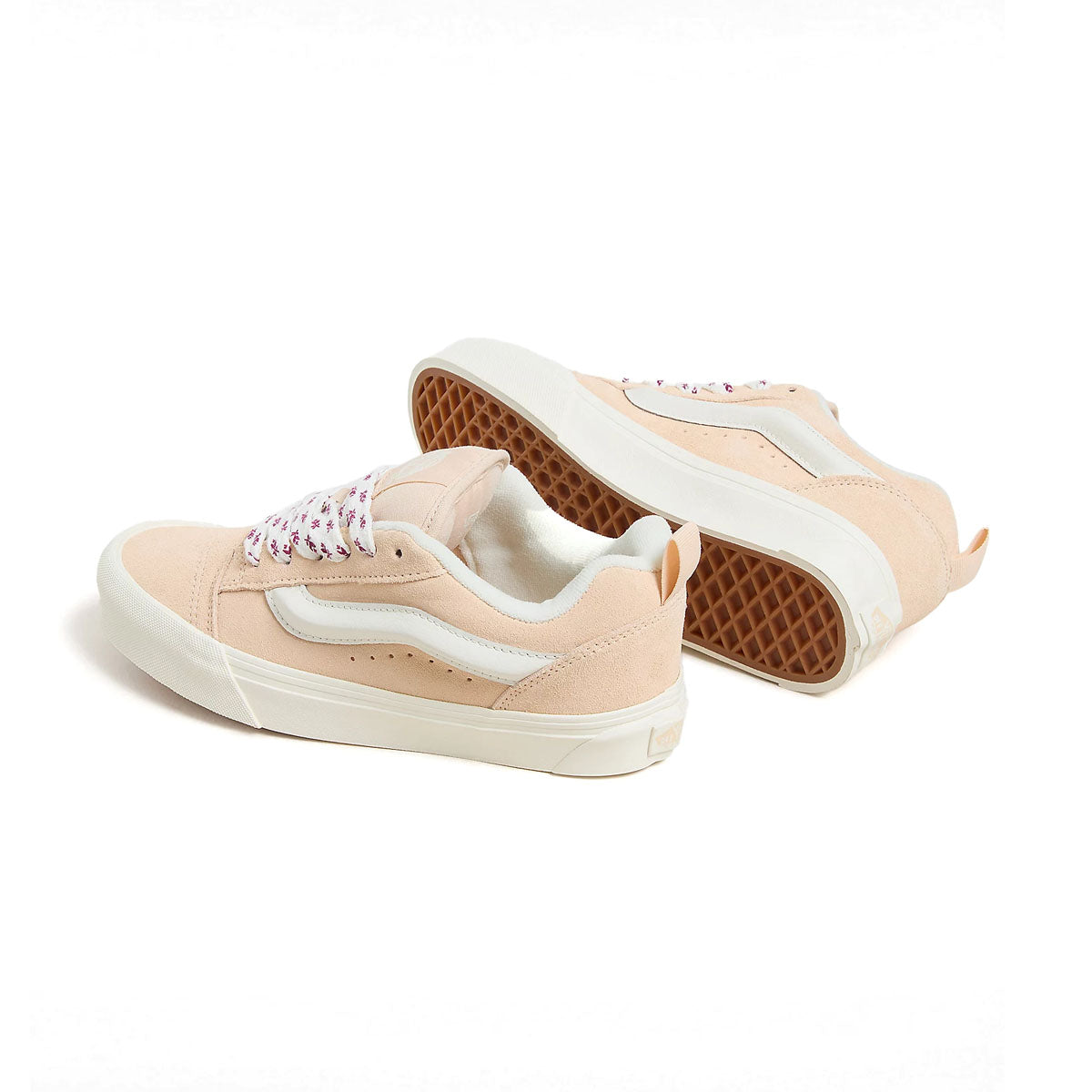 Knu Skool 'Pink' Sneakers for Women - Trendy Retro Skate Shoes for Streetwear & Casual Outfits | Perfect for Skating, Walking & Everyday Fashion