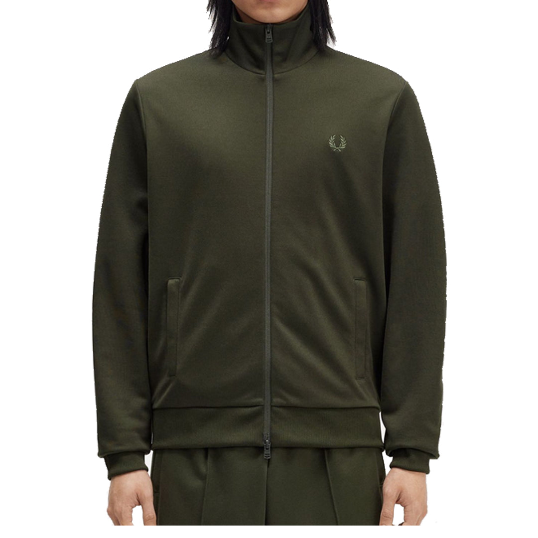 Premium Tape Detail Track Jacket in Hunting Green - Durable Outdoor Wear for Hunting, Hiking & Casual Adventures