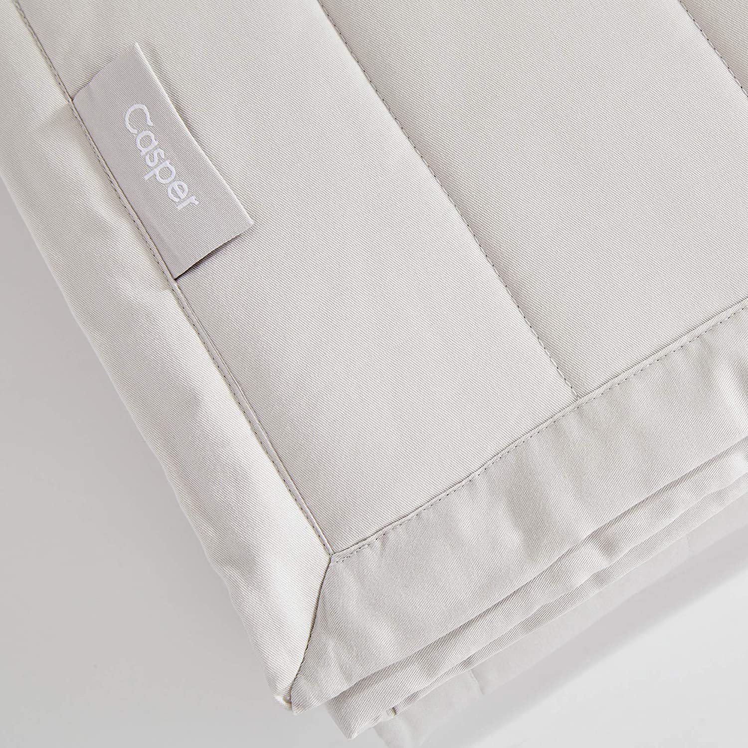 Casper Sleep Weighted Blanket 15 lbs - Premium Gray Gravity Blanket for Adults - Anxiety Relief & Deep Sleep - Perfect for Stress Relief, Insomnia & Relaxation at Home or Travel