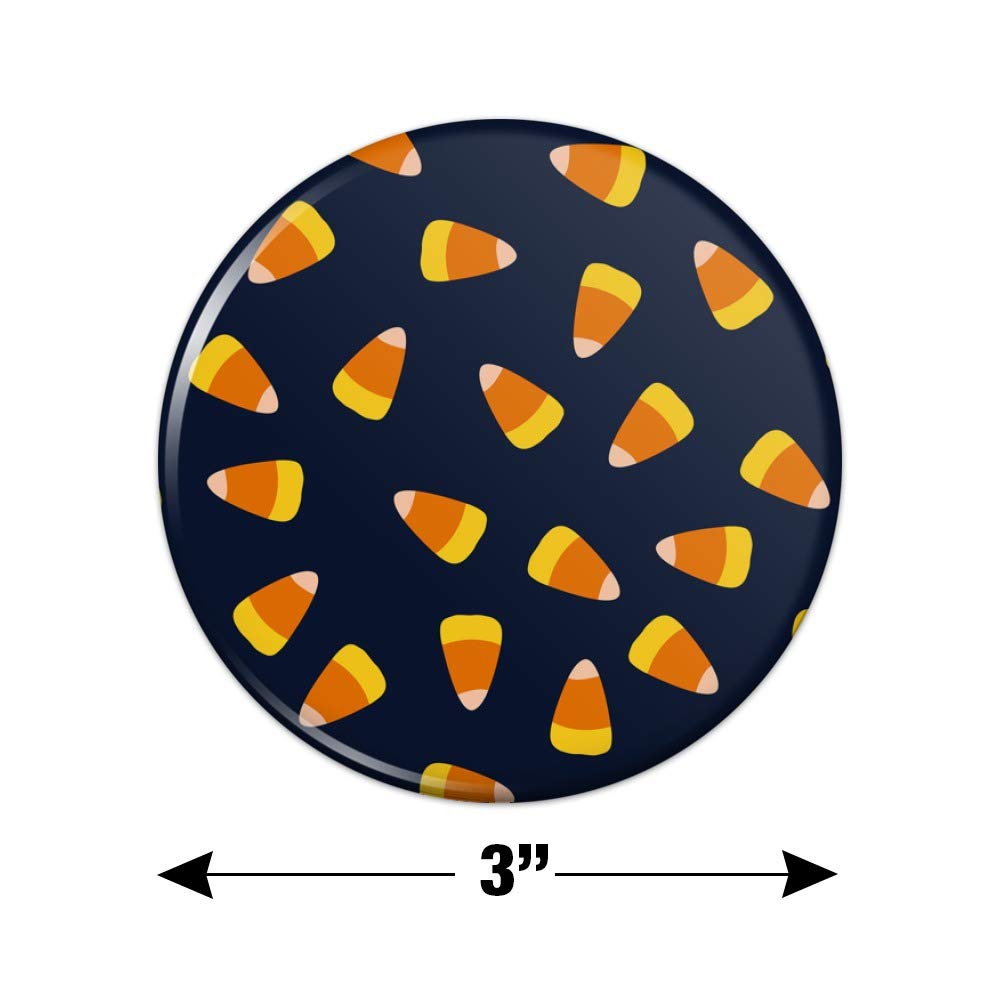 Sweet Orange Candy Corn Pattern Kitchen Refrigerator Magnet - Fun Halloween Decor for Fridge, Lockers & Office (Set of 6) - Perfect for Holidays, Parties & Home Organization