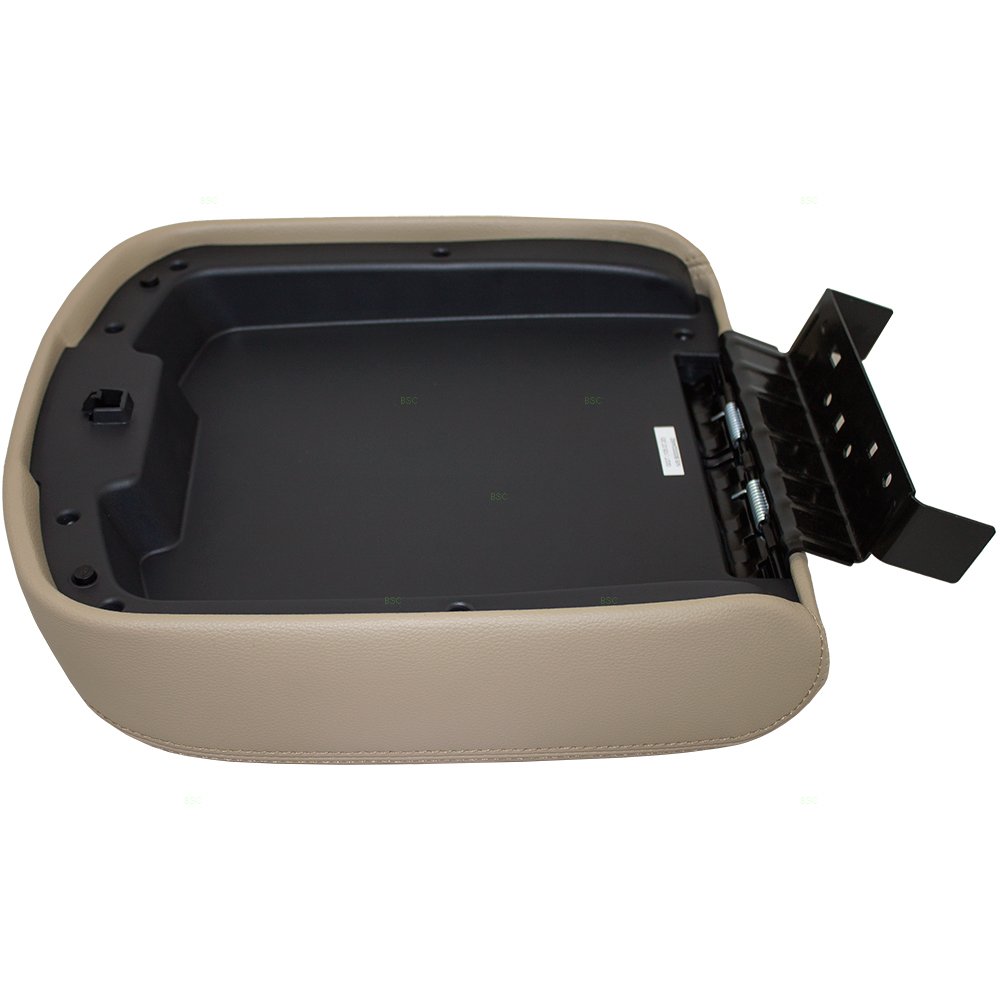 Brock Replacement Tan Center Console Armrest Lid Cover for 2007-2013 Chevy Silverado GMC Sierra Tahoe Escalade Pickup Truck - Durable Upgrade for Full Center Console - Perfect for Road Trips & Daily Commuting