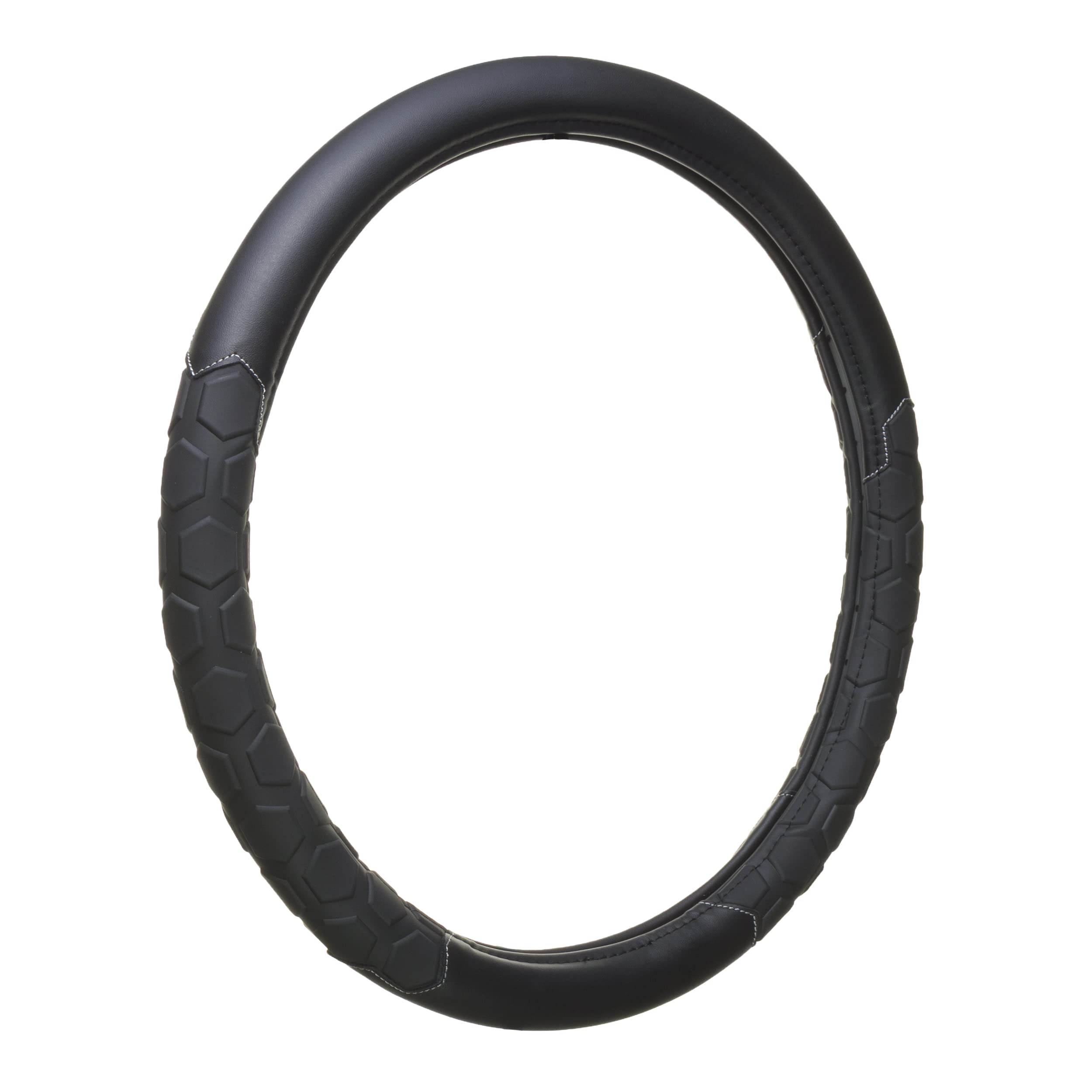 Tuff Heavy-Duty Truck Steering Wheel Cover - Non-Slip Grip, Universal Fit for Pickup Trucks & SUVs | Durable Black Interior Accessory for Comfort & Style | Perfect for Off-Roading, Work Trucks & Daily Commutes