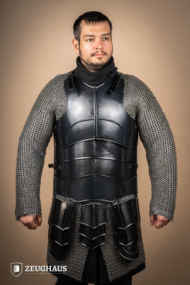 Cuirass Champion Burnished Leather Armor - Medieval LARP Cosplay Costume for Renaissance Fairs & Historical Reenactments