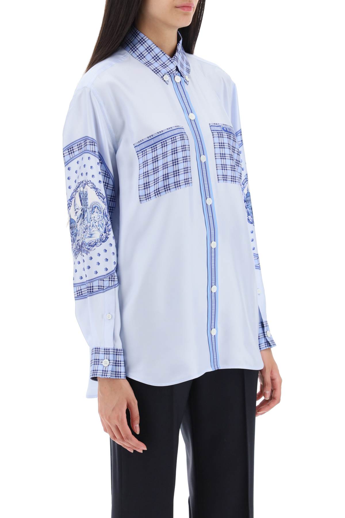 Burberry Printed Silk Shirt for Men & Women | Luxury Designer Fashion for Casual & Formal Wear