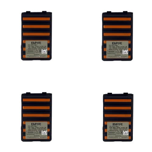 Empire 2-Way Radio Ni-MH Replacement Batteries for YAESU VX246 - 7.2V 1650mAh (4-Pack) | Compatible with Yaesu/Vertex FNB-V57 | Perfect for Emergency Communication, Outdoor Adventures & Security Teams