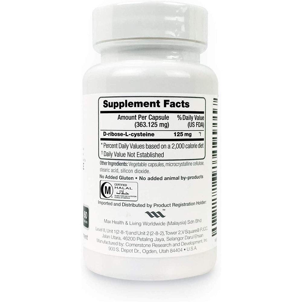 Max One Supplement with Focused Riboceine Formula - 3 Bottles (180 Vegan Capsules) for Glutathione Support, Brain Health & Detox | Ideal for Daily Wellness, Immune Boost & Antioxidant Protection