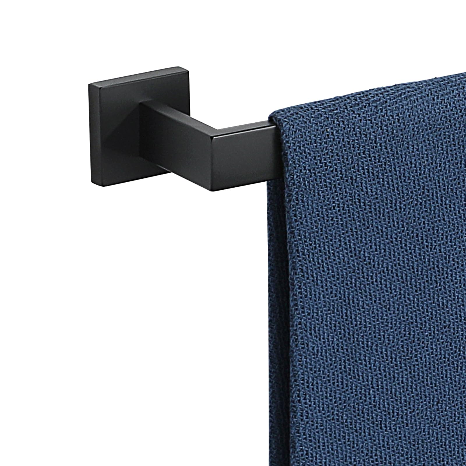 12 Inch Stainless Steel Towel Bar - Matte Black Bathroom Towel Holder for Hand & Face Towels - Wall Mounted SUS304 Towel Rack for Bathroom, Lavatory & Spa - Durable & Rustproof Shower Accessory