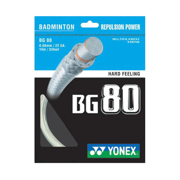 BG 80 Badminton String - High Performance, Durable & Control for Competitive Players | Perfect for Tournaments & Professional Training