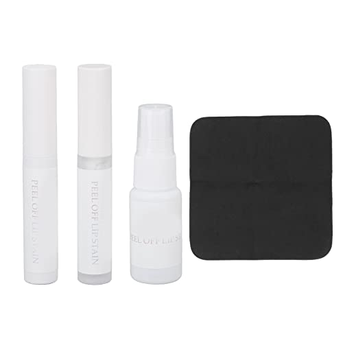 Long Lasting Peel & Reveal Lip Stain - 4 in 1 Smudge Proof Waterproof Lip Tint Set with Lip Gloss (Red Brown) | Perfect for Daily Wear, Parties & Special Occasions