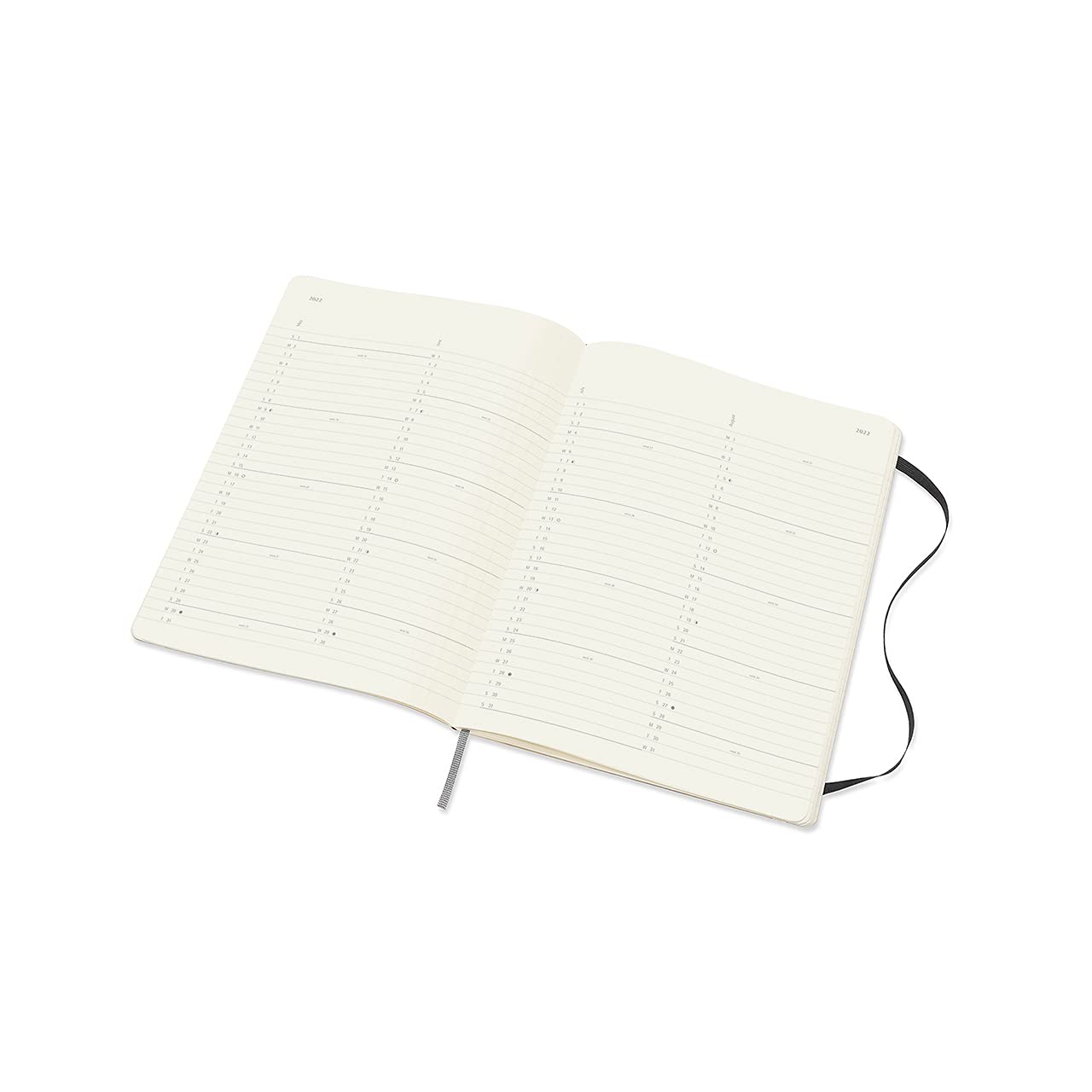 Moleskine Classic 18-Month 2021-2022 Monthly Planner - Soft Cover, XL Size (7.5